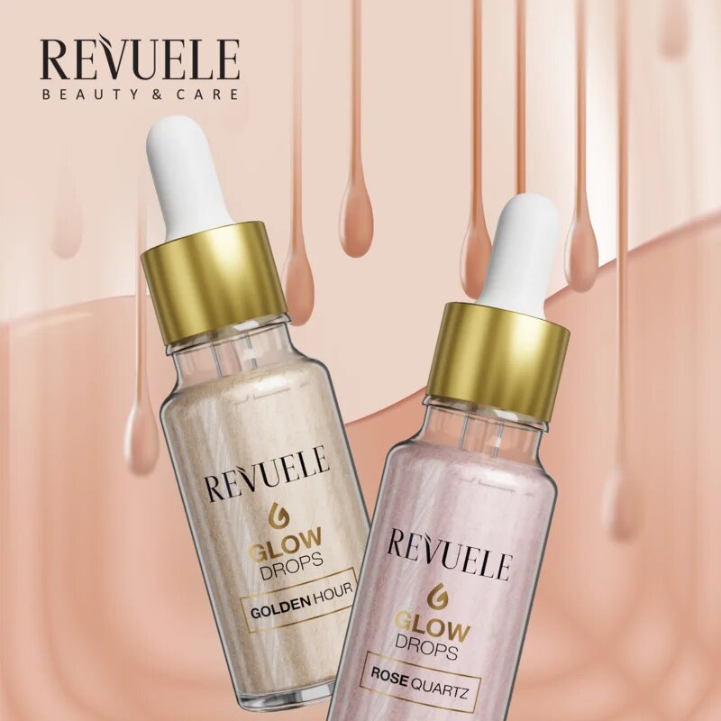 Revuele Glow Drops Golden Hour élénkítő szérum testre és arcra 20 ml