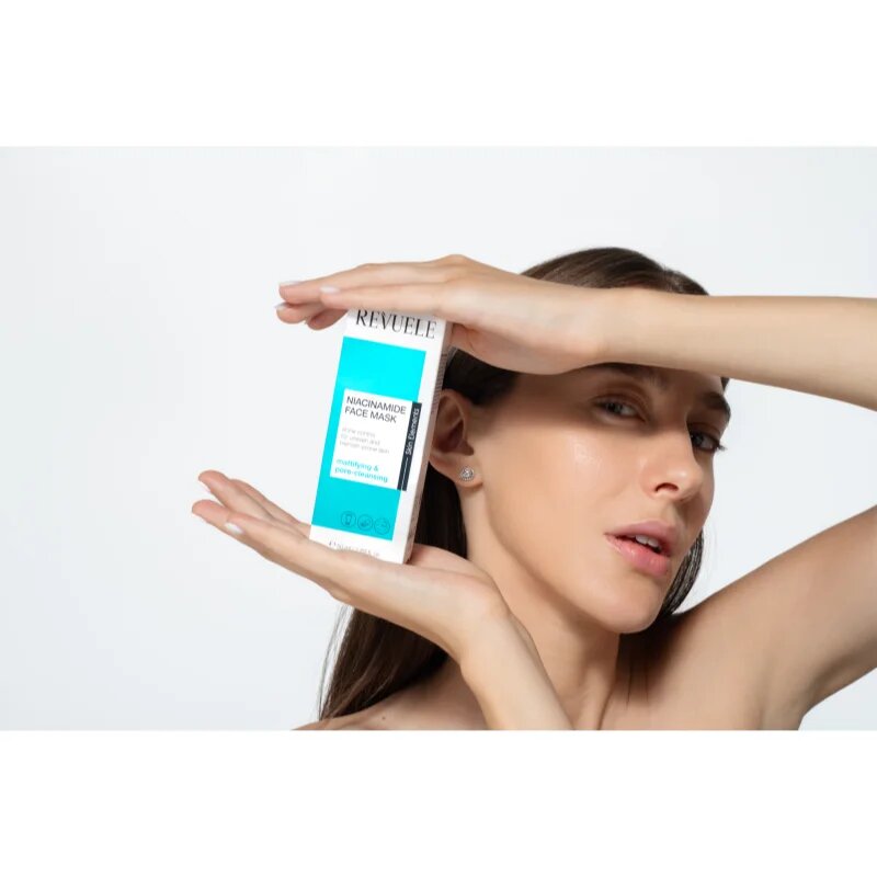 Revuele Niacinamide Face Mask pórusösszehúzó tisztító arcmaszk a túlzott faggyú termelődés ellen 50 ml