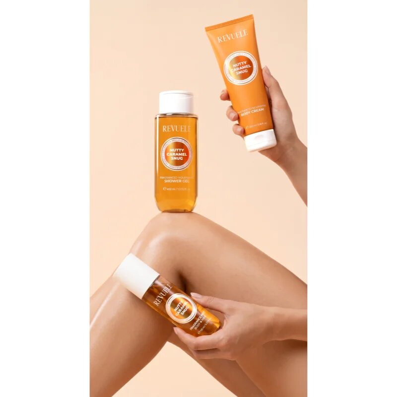 Revuele Nutty Caramel Snug Fragrance Trio Set ajándékszett testre hölgyeknek
