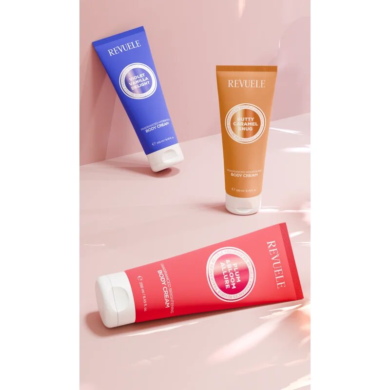 Revuele Nutty Caramel Snug Fragranced Nourishing Body Cream tápláló testkrém hölgyeknek 250 ml