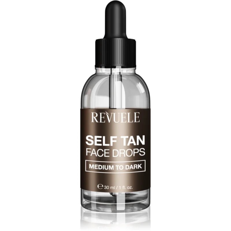Revuele Paradise Bronze Self Tan Face Drops önbarnító cseppek az arcra árnyalat Medium To Dark 30 ml