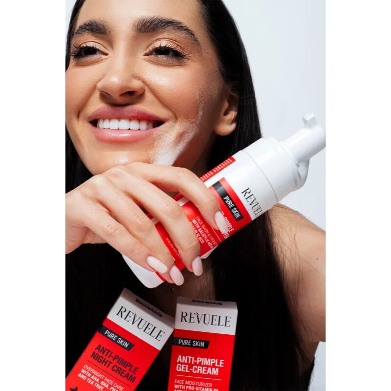 Revuele Pure Skin Anti-Pimple tisztító hab problémás és pattanásos bőrre 150 ml