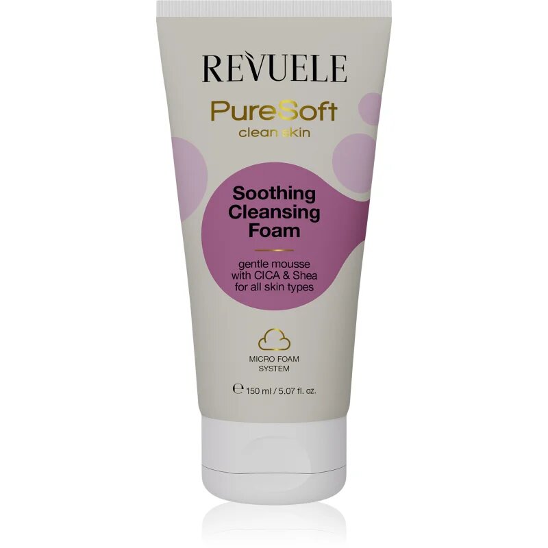 Revuele PureSoft Clean Skin arctisztító hab nyugtató hatással 150 ml