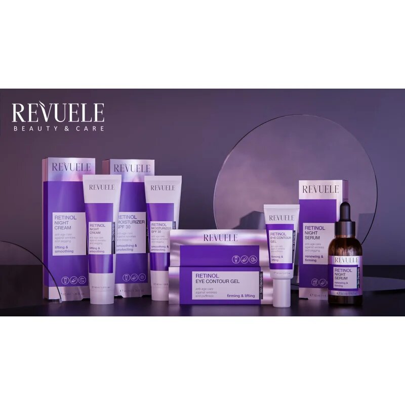 Revuele Retinol Eye Contour Gel hidratáló szemkörnyékápoló gél a ráncok és a sötét karikák ellen 25 ml