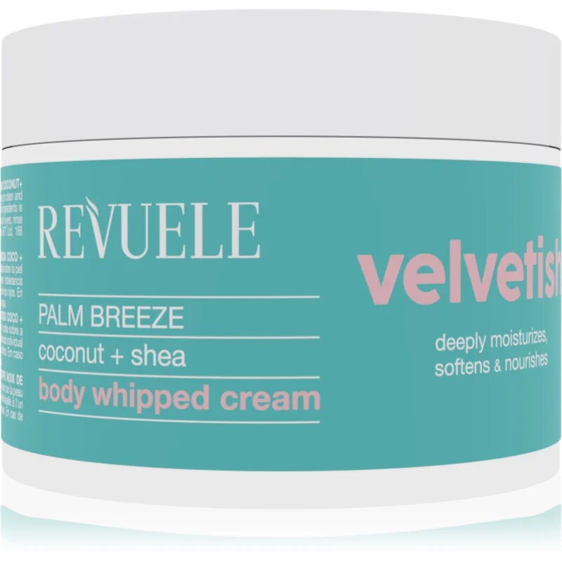 Revuele Velvetish Palm Breeze Body Whipped Cream hidratáló testkrém Coconut + Shea 300 ml