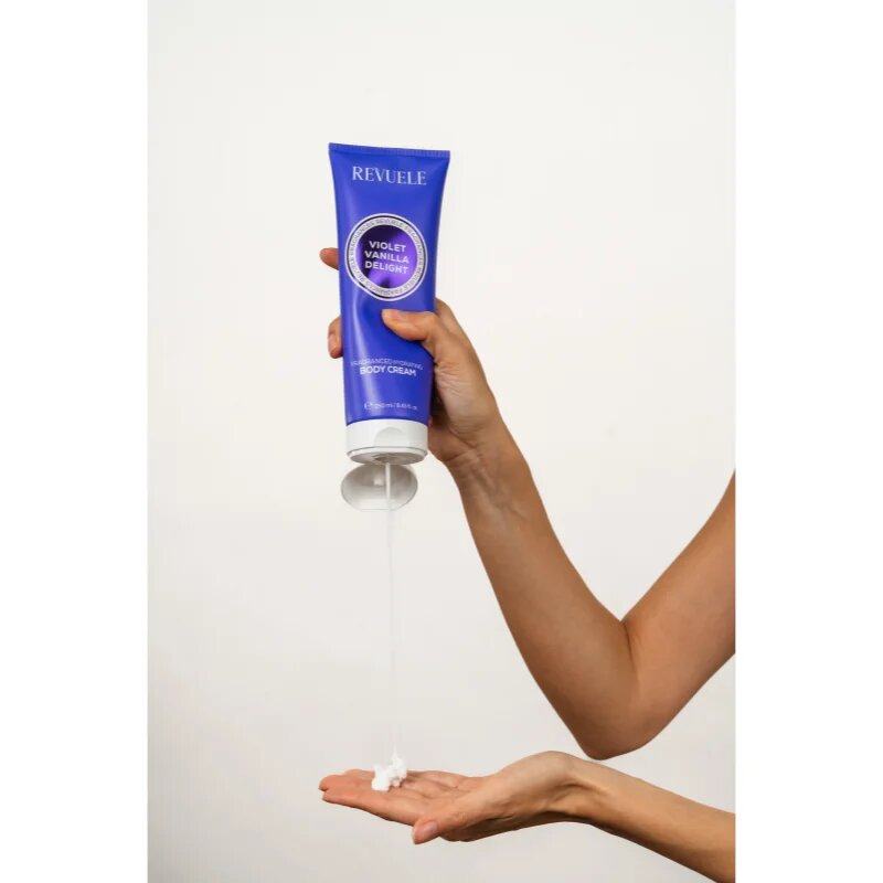 Revuele Violet Vanilla Delight Fragranced Hydrating Body Cream hidratáló testkrém hölgyeknek 250 ml