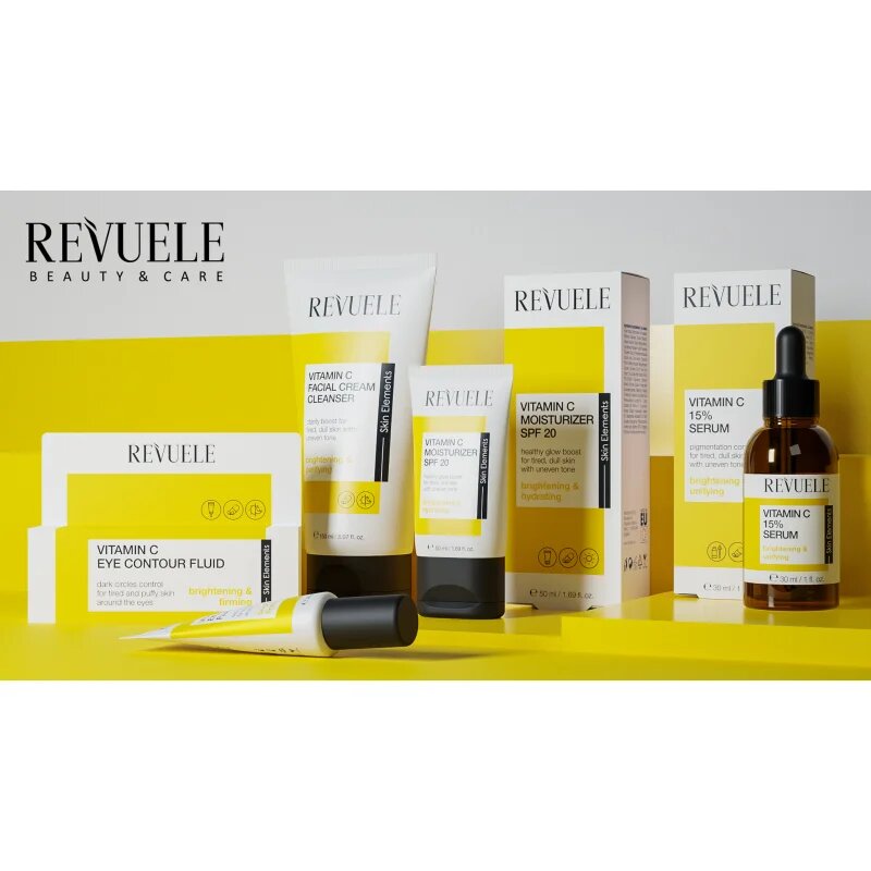 Revuele Vitamin C Eye Contour Fluid élénkítő szemkrém sötét karikákra 25 ml