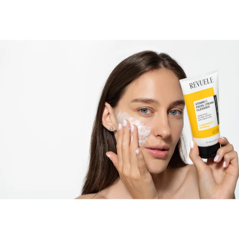 Revuele Vitamin C Facial Cream Cleanser arclemosó és tisztító krém élénk és hidratált bőr 150 ml