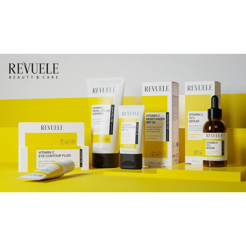 Revuele Vitamin C Facial Cream Cleanser arclemosó és tisztító krém élénk és hidratált bőr 150 ml