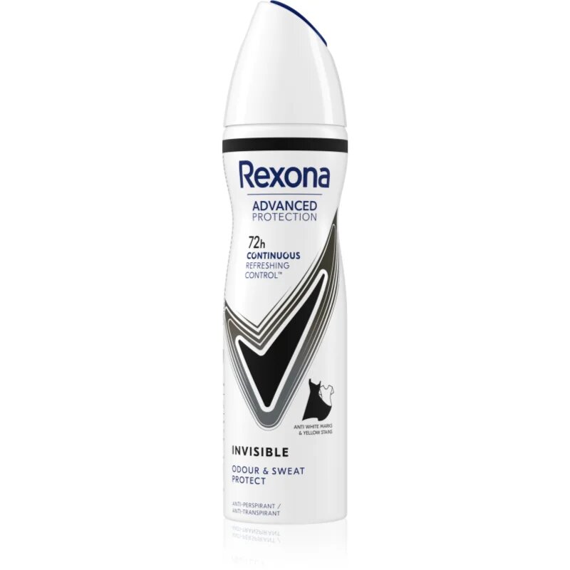 Rexona Advanced Protection Invisible izzadásgátló spray a fehér és sárga foltok ellen 150 ml