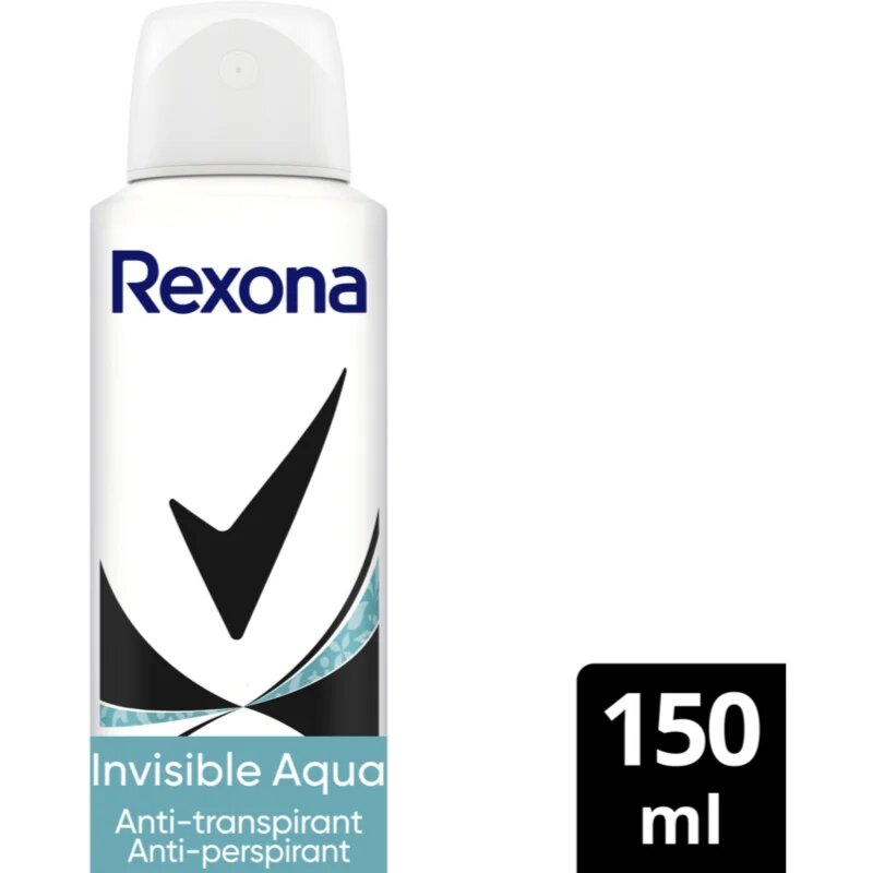 Rexona Invisible Aqua izzadásgátló spray a fehér és sárga foltok ellen 150 ml