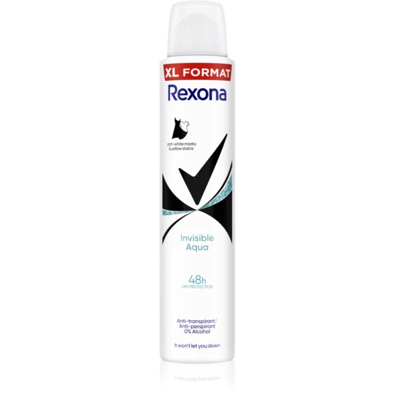 Rexona Invisible Aqua izzadásgátló spray a fehér és sárga foltok ellen 200 ml