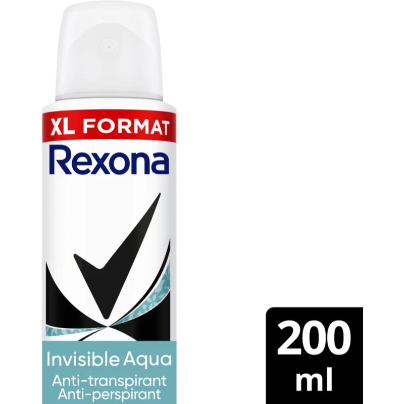 Rexona Invisible Aqua izzadásgátló spray a fehér és sárga foltok ellen 200 ml