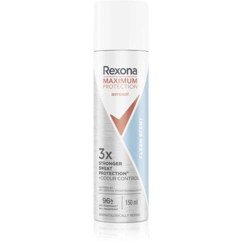 Rexona Maximum Protection Clean Scent izzadásgátló spray az erőteljes izzadás ellen 150 ml