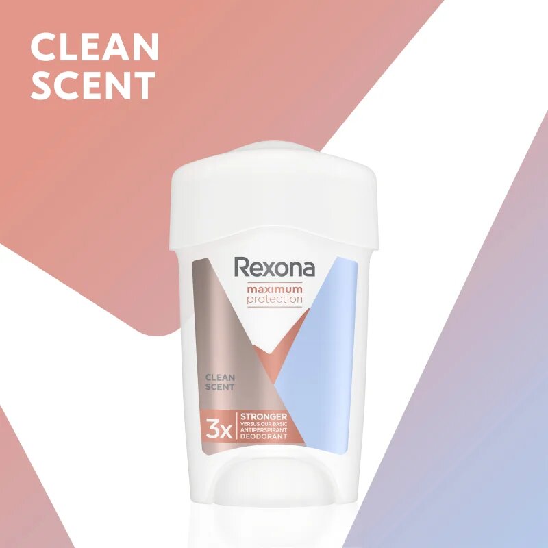 Rexona Maximum Protection Clean Scent krémes izzadásgátló az erőteljes izzadás ellen 45 ml