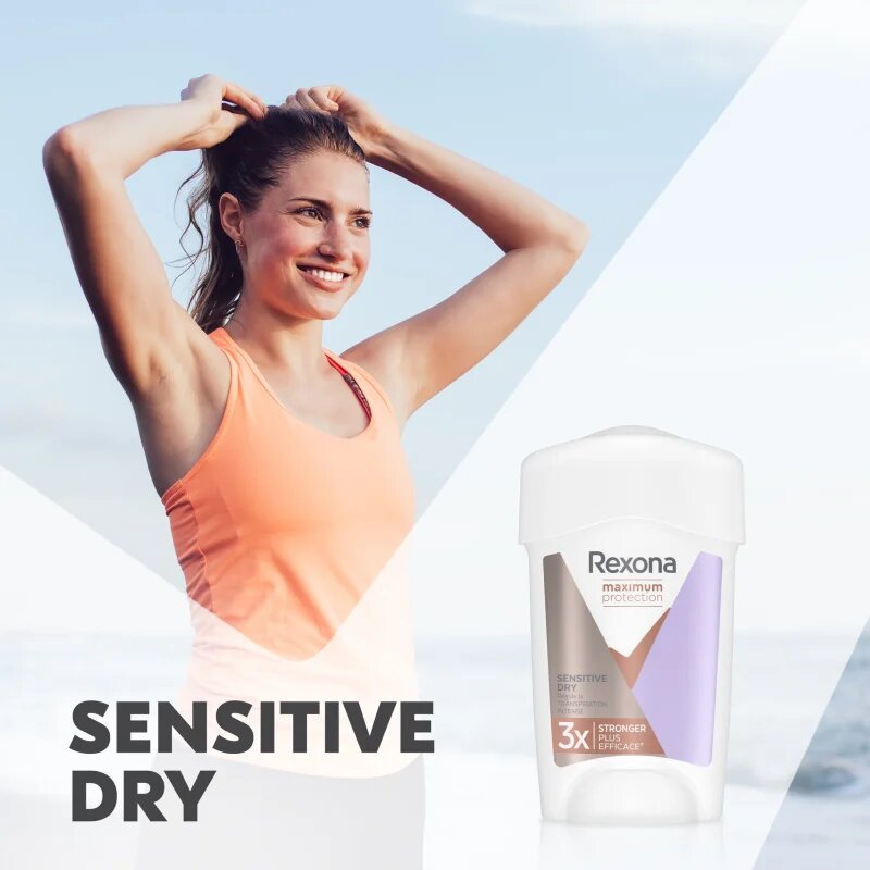 Rexona Maximum Protection Sensitive Dry krémes izzadásgátló az erőteljes izzadás ellen Sensitive Dry 45 ml