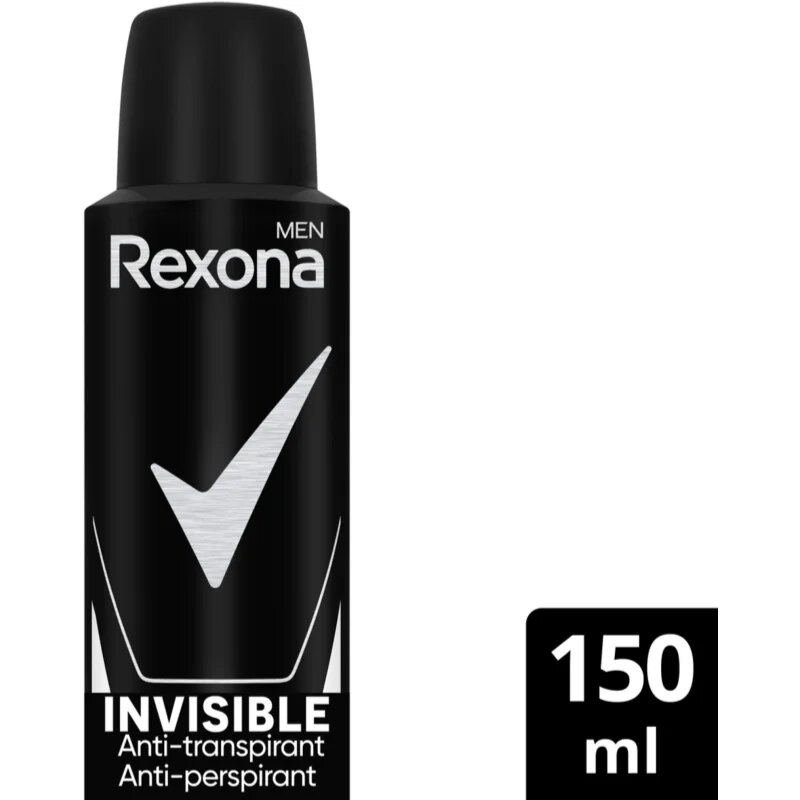 Rexona Men Invisible izzadásgátló spray a fehér foltokra 150 ml