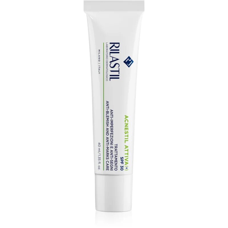 Rilastil Acnestil Attiva (+) bőrkrém a bőr tökéletlenségei ellen SPF 30 40 ml
