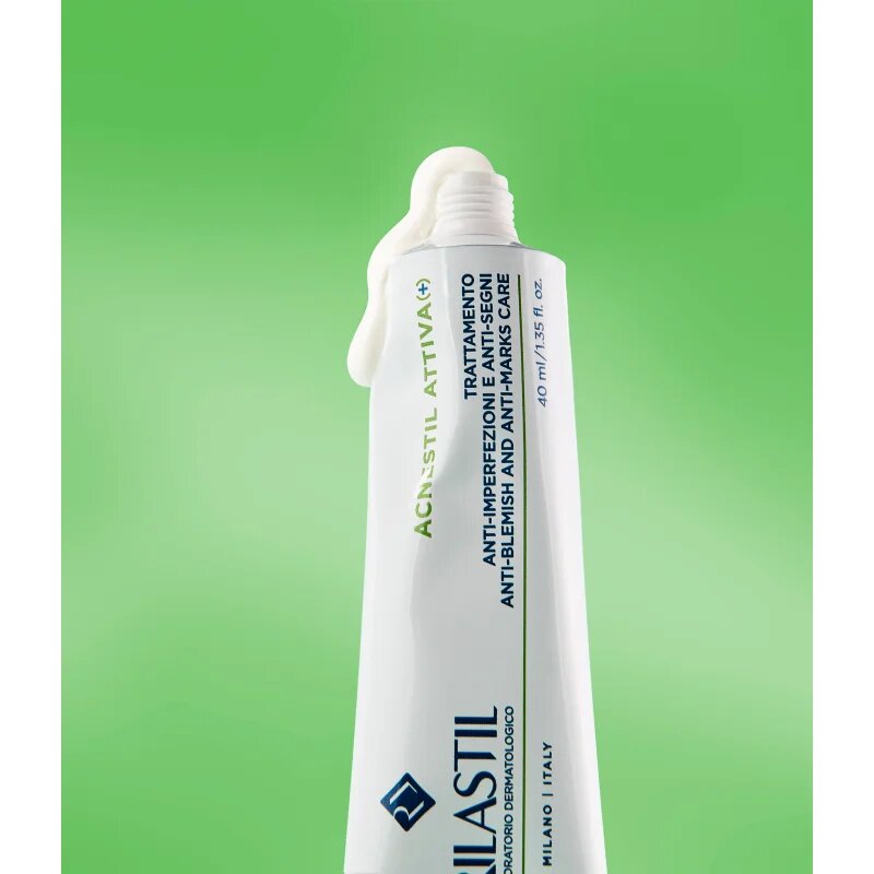 Rilastil Acnestil Attiva (+) bőrkrém a pattanásos bőr hibáira 40 ml