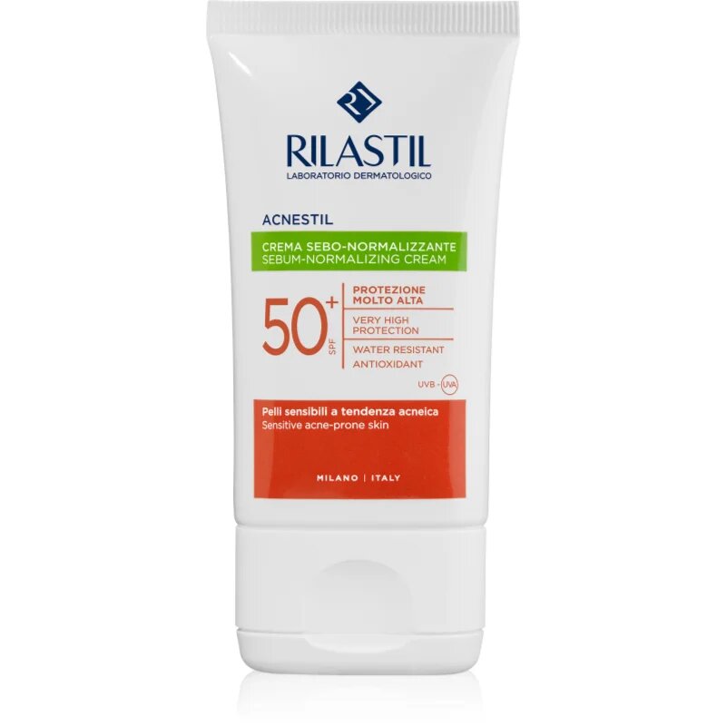 Rilastil Acnestil védő mattító arckrém SPF 50+ 40 g
