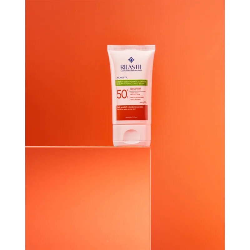 Rilastil Acnestil védő mattító arckrém SPF 50+ 40 g