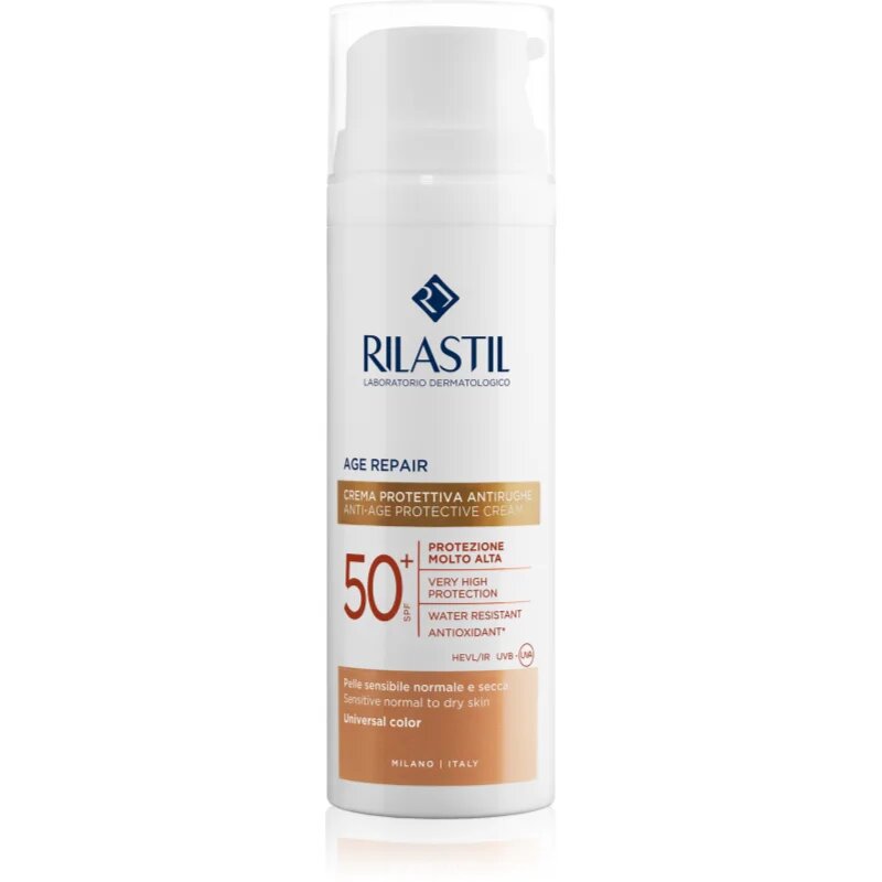 Rilastil Age Repair SPF 50+ védő tonizáló krém arcra SPF 50+ 50 ml