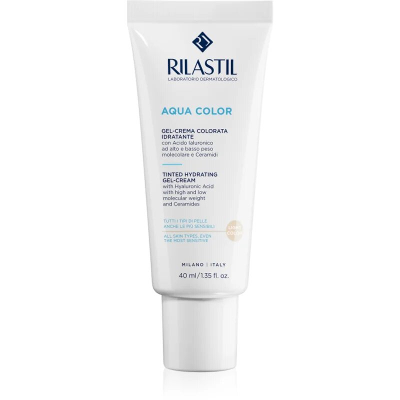 Rilastil Aqua Color tonizáló géles kérm hidratáló hatással árnyalat Light 40 ml