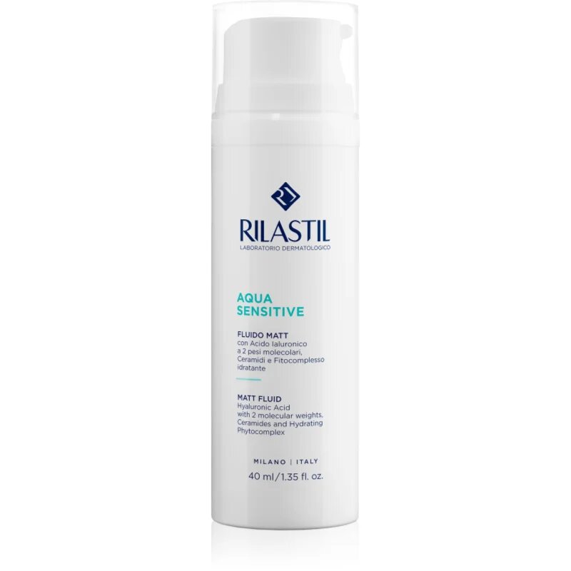 Rilastil Aqua Sensitive hidratáló mattító fluid az aknéra hajlamos érzékeny bőrre 40 ml