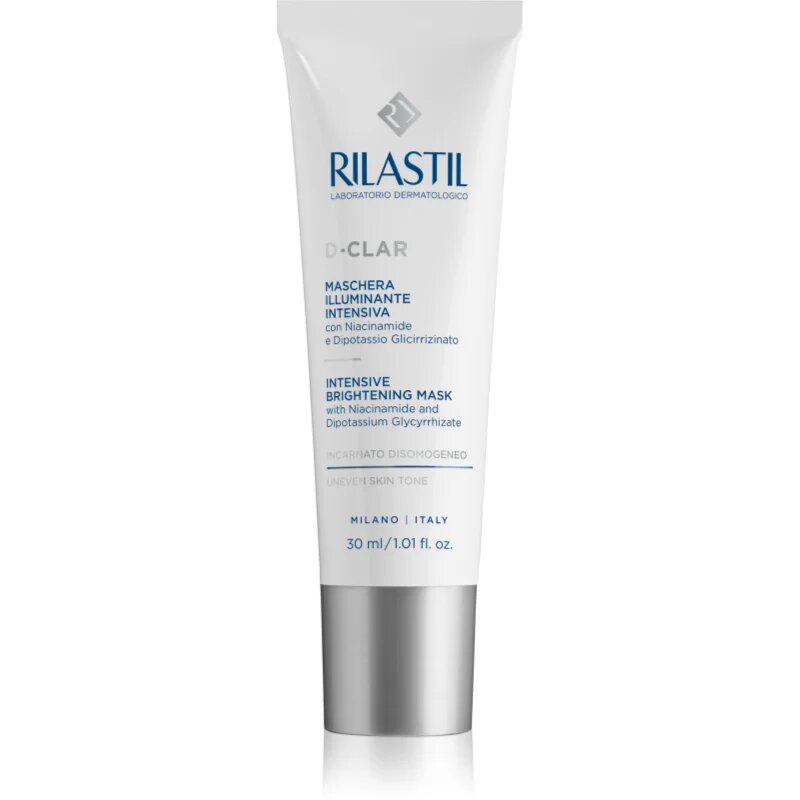 Rilastil D-Clar élénkítő arcmaszk a sápadt egyenletlen arcbőrre 30 ml