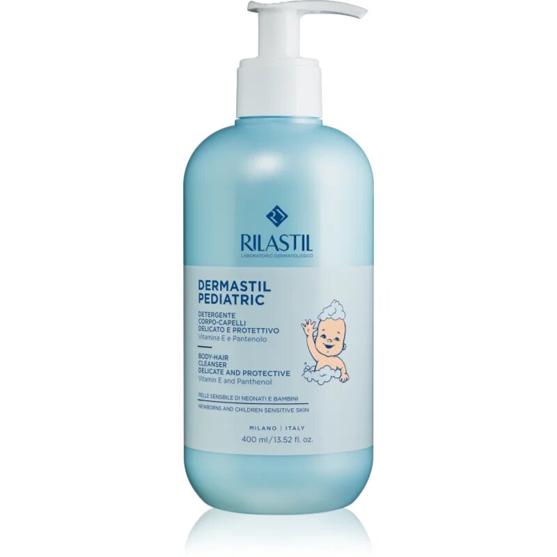 Rilastil Dermastil Pediatric gyengéd tusoló gél és sampon gyermekeknek 400 ml