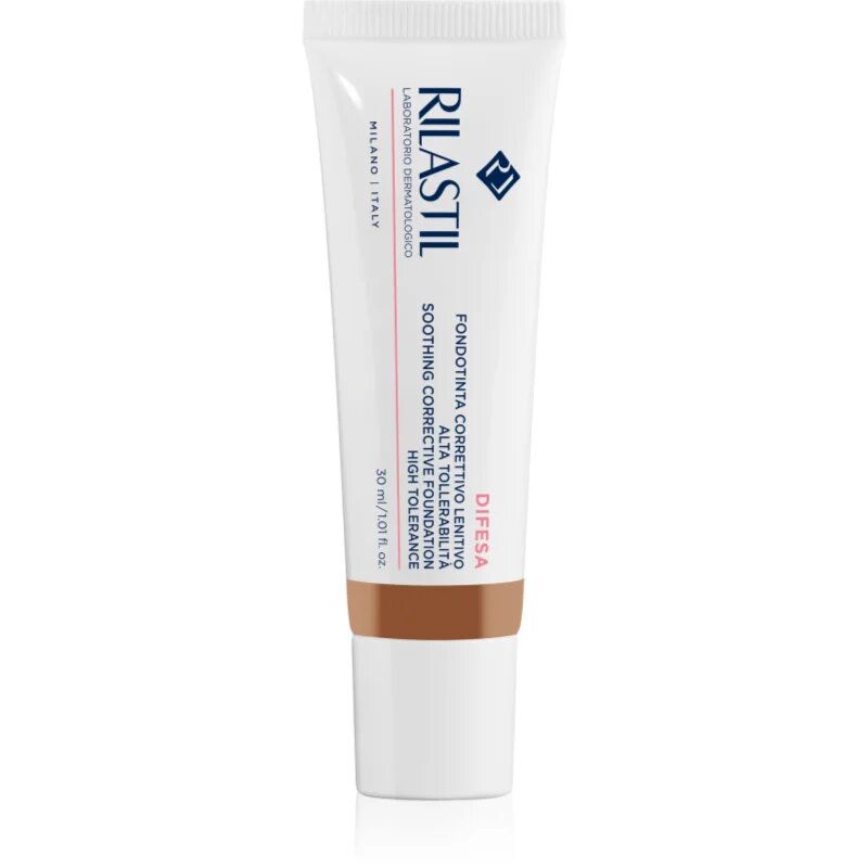 Rilastil Difesa Make Up Soothing Foundation nyugtató make-up az érzékeny arcbőrre árnyalat 04 30 ml