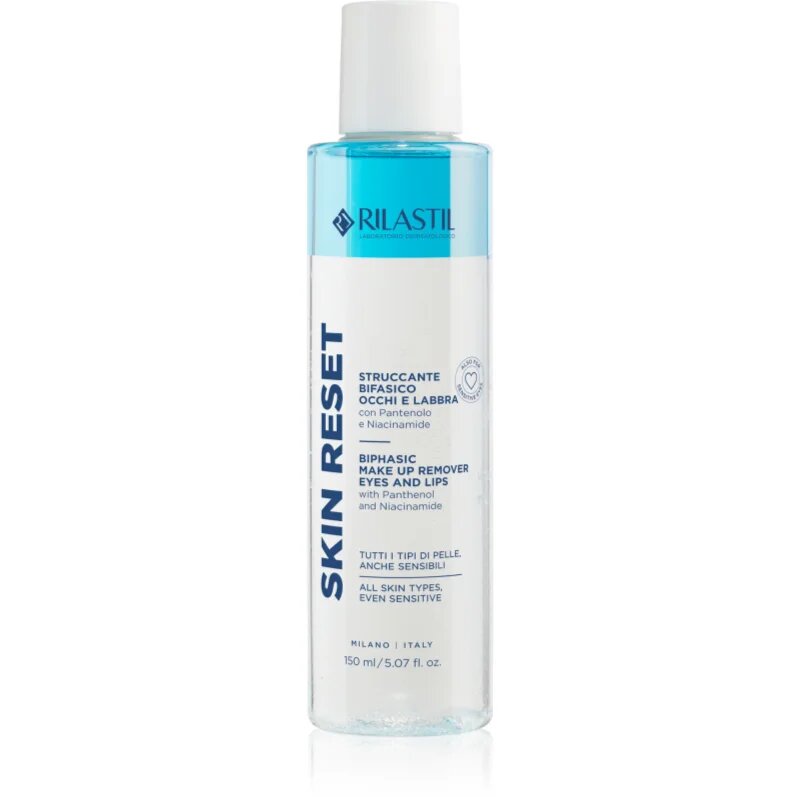 Rilastil Skin Reset kétfázisú festéklemosó szemre és az ajkakra 150 ml