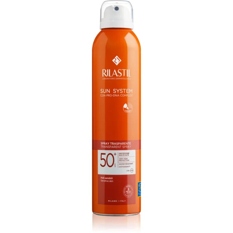 Rilastil Sun System átlátszó napozó spray SPF 50+ 200 ml