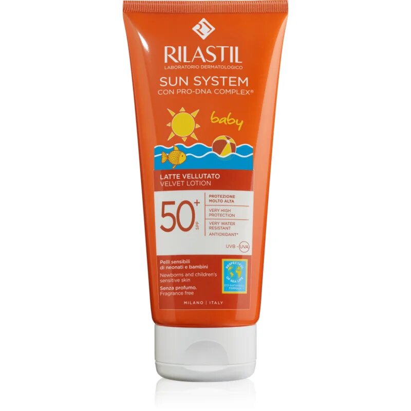 Rilastil Sun System Baby naptej gyermekeknek SPF 50+ 200 ml