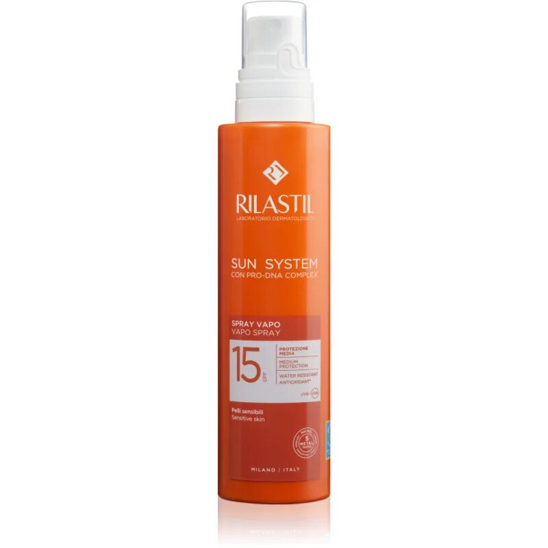 Rilastil Sun System napozótej spray -ben SPF 15 200 ml