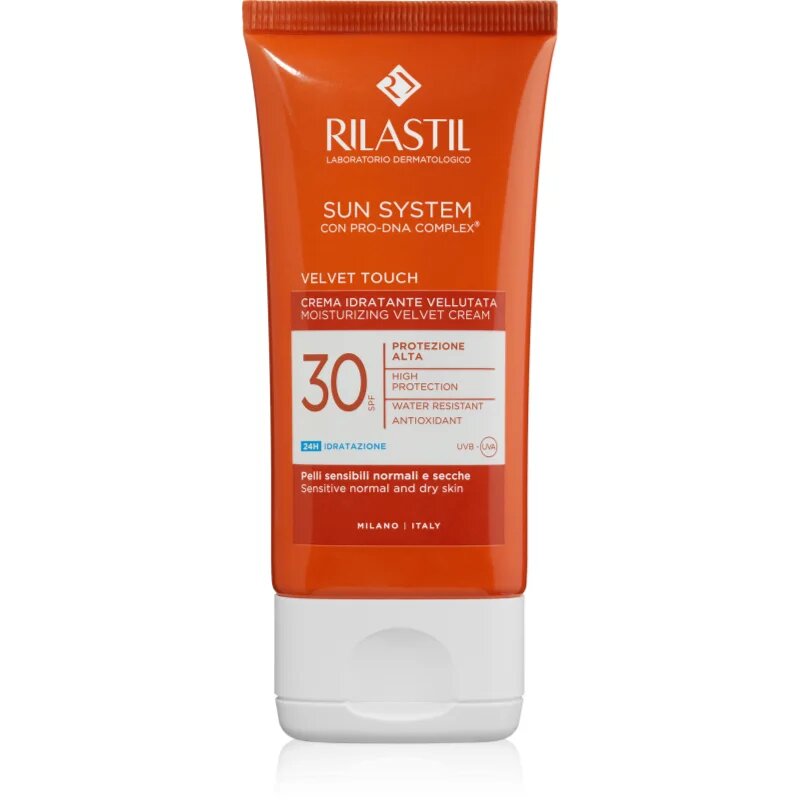 Rilastil Sun System Velvet Touch ápoló arckrém SPF 30 50 ml