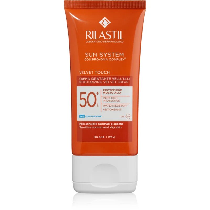 Rilastil Sun System Velvet Touch hidratáló védőkrém SPF 50+ 50 ml