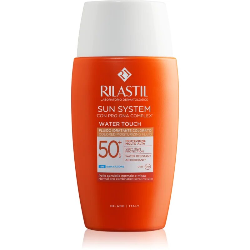 Rilastil Sun System Water Touch védő és tonizáló folyadék arcra SPF 50+ 50 ml