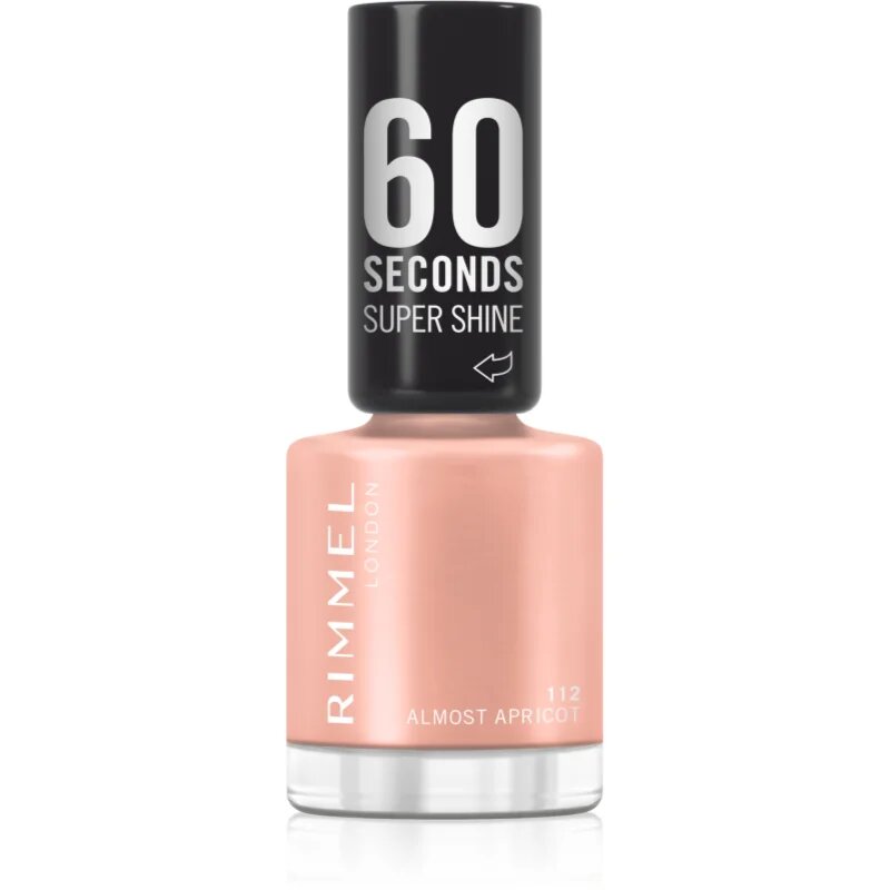 Rimmel 60 Seconds Super Shine körömlakk árnyalat 112 Almost Apricot 8 ml