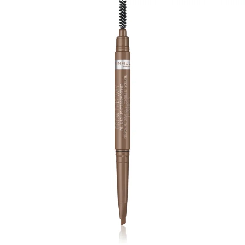 Rimmel Brow This Way szemöldök ceruza 2in1 kefével árnyalat 001 Blonde 025 g