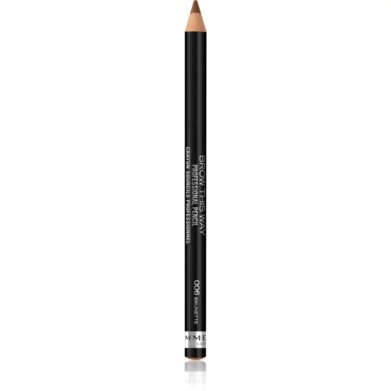 Rimmel Brow This Way szemöldök ceruza kefével árnyalat 006 Brunette 14 g