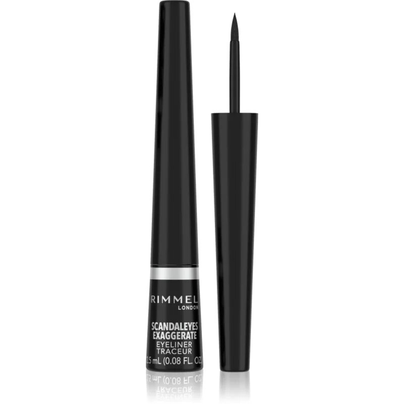 Rimmel Exaggerate Eyeliner szemhéjtus árnyalat 100% Black 2.5 ml