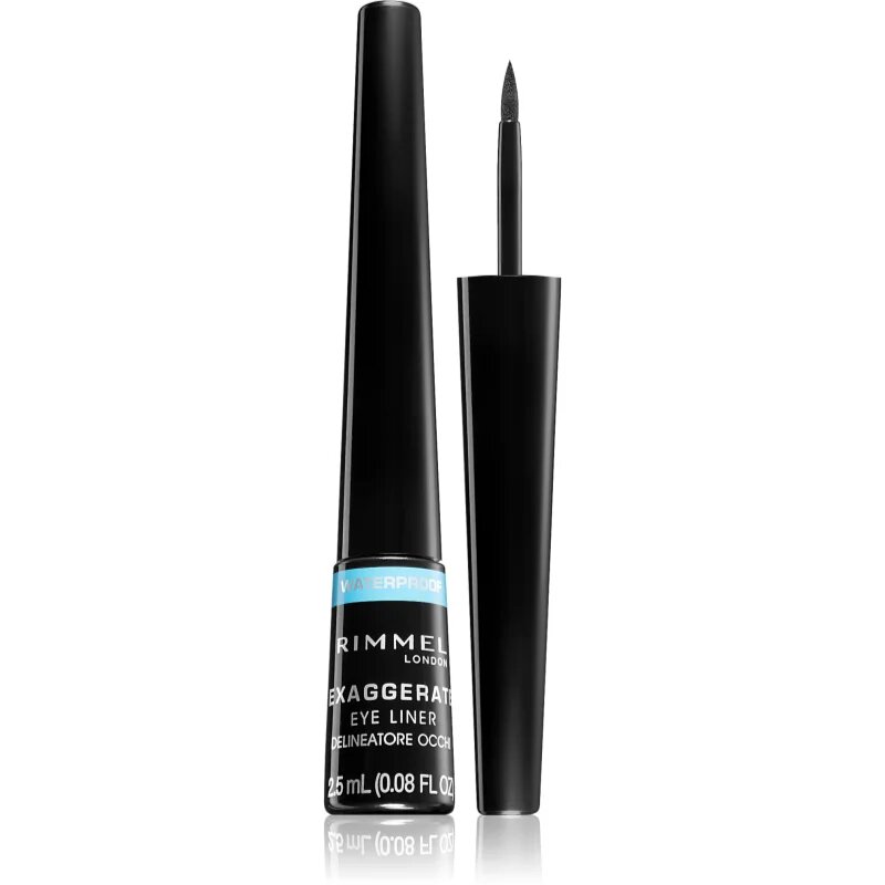 Rimmel Exaggerate Waterproof szemhéjtus árnyalat 003 Glossy Black 2.5 ml