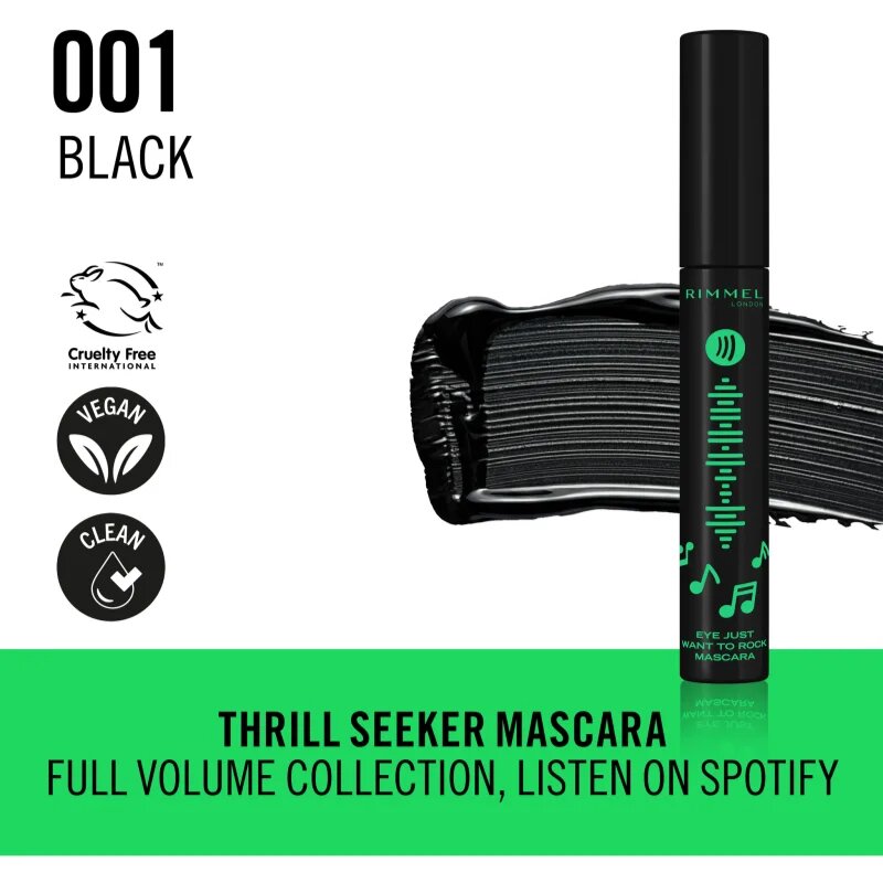 Rimmel Full Volume Collection extra fekete dús hatású szempillaspirál árnyalat 001 Black 8 ml