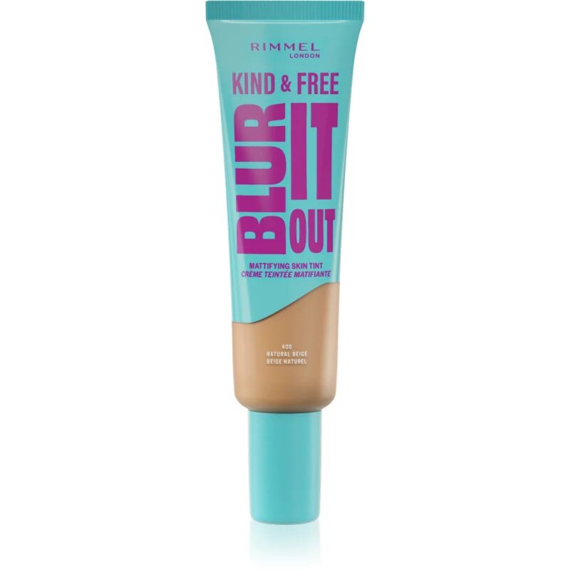 Rimmel Kind & Free Blur It Out könnyű hidratáló alapozó árnyalat 400 Natural Beige 30 ml
