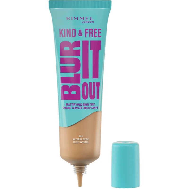Rimmel Kind & Free Blur It Out könnyű hidratáló alapozó árnyalat 400 Natural Beige 30 ml