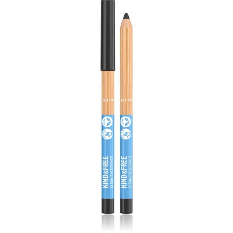 Rimmel Kind & Free intenzív színű szemhéjceruza árnyalat 1 Pitch Black 11 g