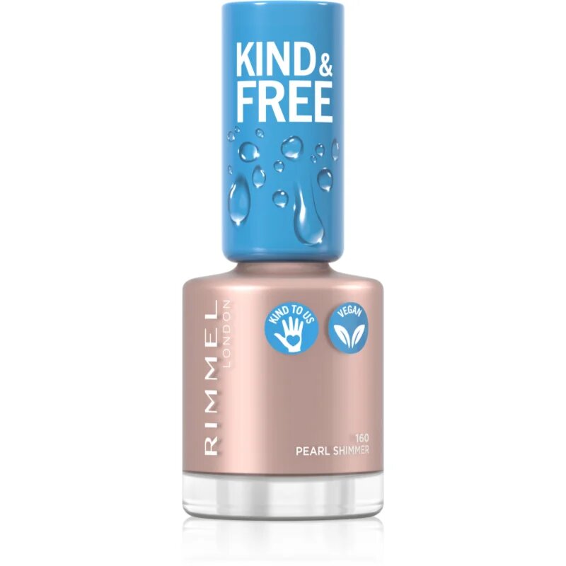 Rimmel Kind & Free körömlakk árnyalat 160 Pearl Shimmer 8 ml