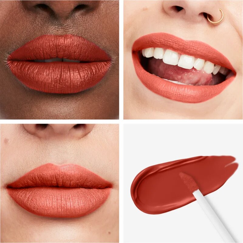Rimmel Lasting Mega Matte matt folyékony állagú ajakrúzs 16 h árnyalat Scarlet Flames 74 ml