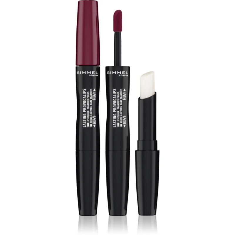 Rimmel Lasting Provocalips Double Ended hosszan tartó rúzs árnyalat 570 No Wine-Ing 35 g